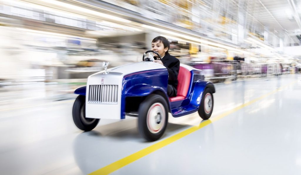 This miniature Rolls-Royce for child patients lets them drive to surgery