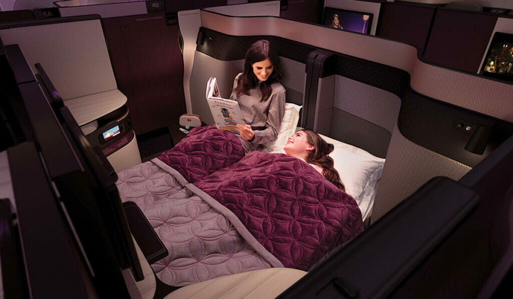 First look Qatar Airwaysâ€™ Qsuite business class cabins with suite