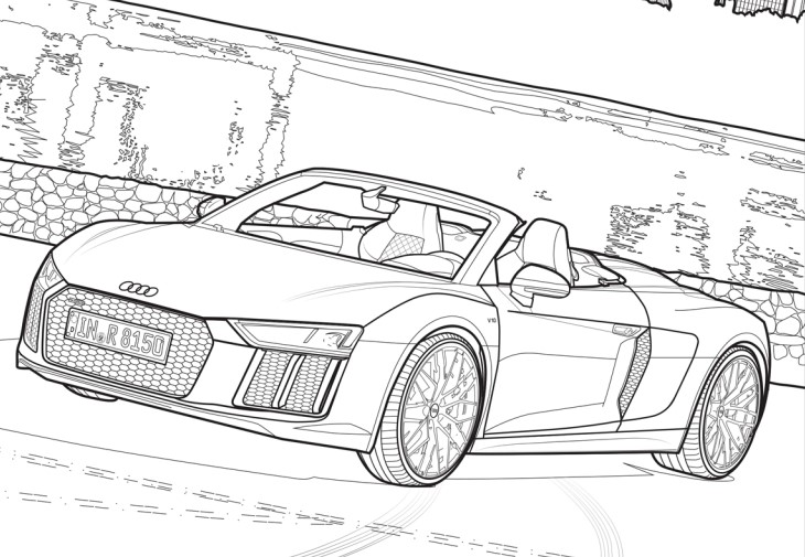 Audi A6 Pages Coloring Pages