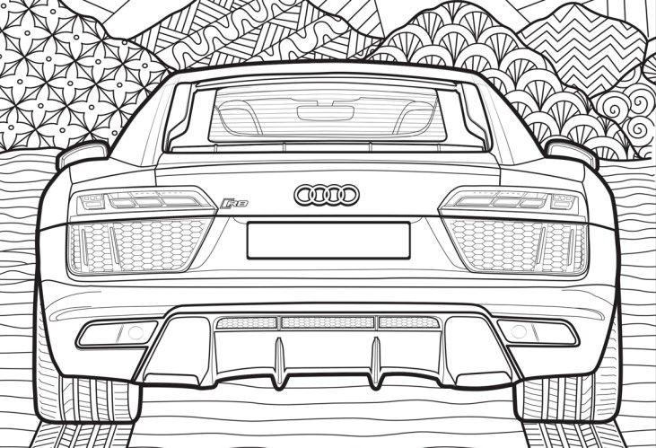 Audi Releases Downloadable Colouring Book To Keep Car Enthusiasts